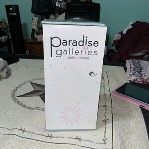 Paradise Galleries Doll Box - White with Pink Accents
